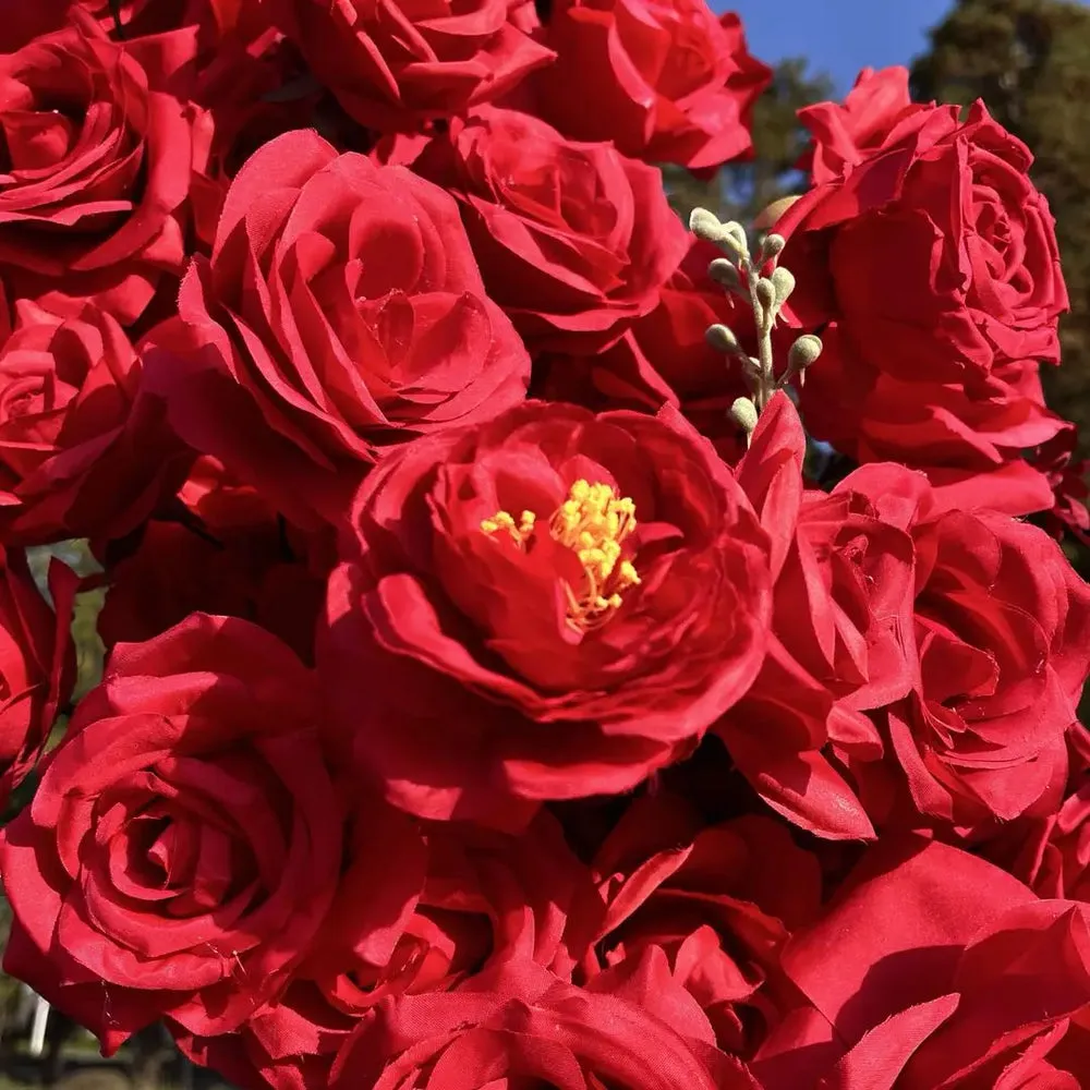 Ybliouke Flower Wall Tabric Скатает занавес