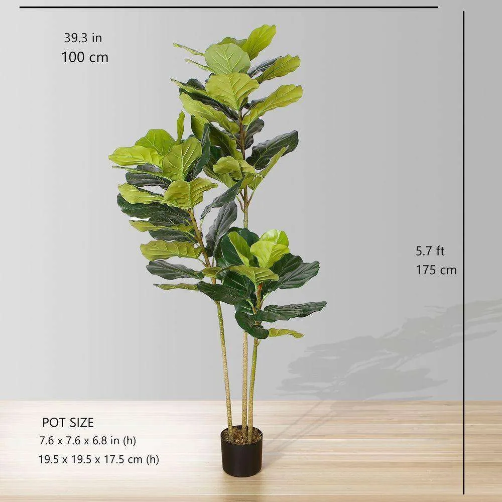 Lyrata Artificial Fiddle Leaf Potted Plant (множество размеров)