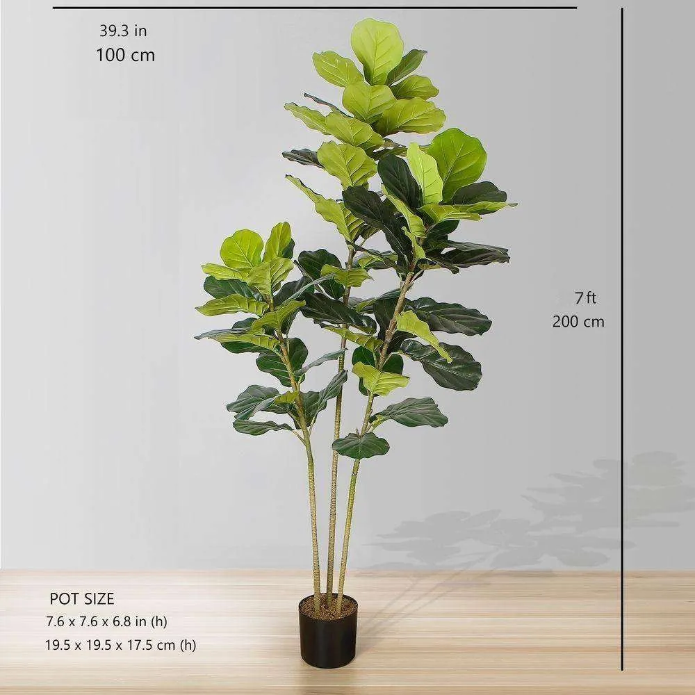 Lyrata Artificial Fiddle Leaf Potted Plant (множество размеров)